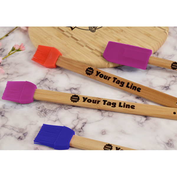 Logo & Tag Line Silicone Brush - Purple - Lifestyle