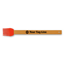 Logo & Tag Line Silicone Brush - Red (Personalized)