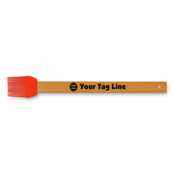 Custom Logo & Tag Line Silicone Brush - Red (Personalized)