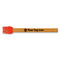 Logo & Tag Line Silicone Brush-  Red - FRONT