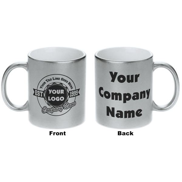 Logo & Tag Line Silver Mug - Approval