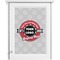 Logo & Tag Line Single White Cabinet Decal