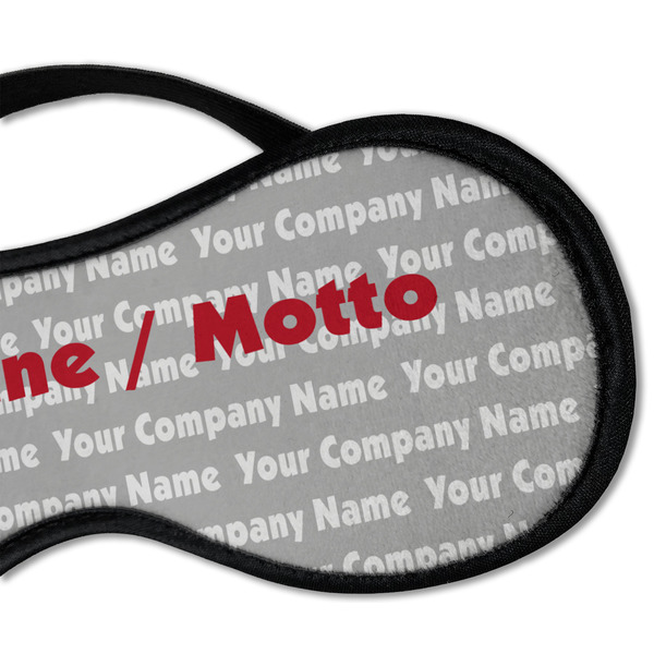 Logo & Tag Line Sleeping Eye Mask - DETAIL Large