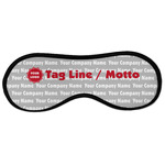 Logo & Tag Line Sleeping Eye Masks - Large (Personalized)