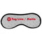 Logo & Tag Line Sleeping Eye Mask - Front Large
