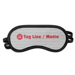 Logo & Tag Line Sleeping Eye Mask - Small (Personalized)