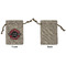 Logo & Tag Line Small Burlap Gift Bag - Front Approval