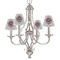 Logo & Tag Line Small Chandelier Shade - LIFESTYLE (on chandelier)