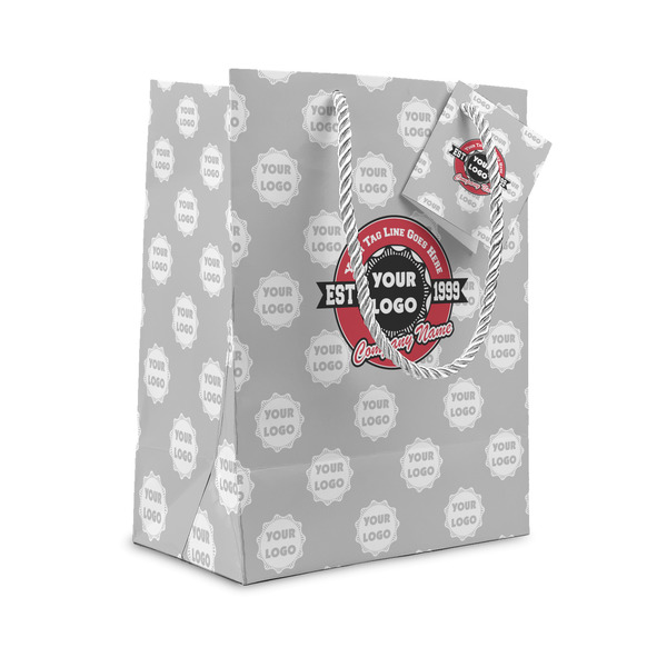Custom Logo & Tag Line Gift Bag - Small w/ Logos