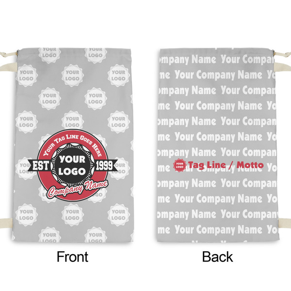 Logo & Tag Line Small Laundry Bag - Front & Back View