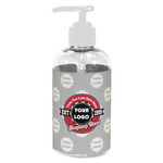 Logo & Tag Line Plastic Soap / Lotion Dispenser - 8 oz - Small - White (Personalized)