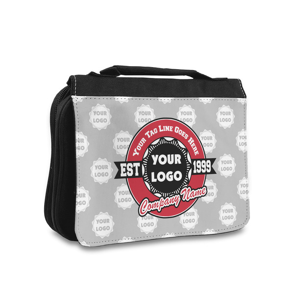 Custom Logo & Tag Line Toiletry Bag - Small w/ Logos