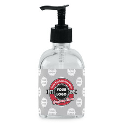 Logo & Tag Line Glass Soap & Lotion Bottle - Single Bottle (Personalized)