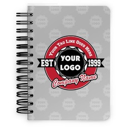 Logo & Tag Line Spiral Notebook - 5" x 7" w/ Logos