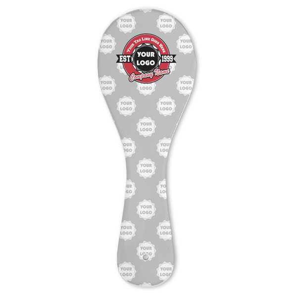 Custom Logo & Tag Line Ceramic Spoon Rest w/ Logos