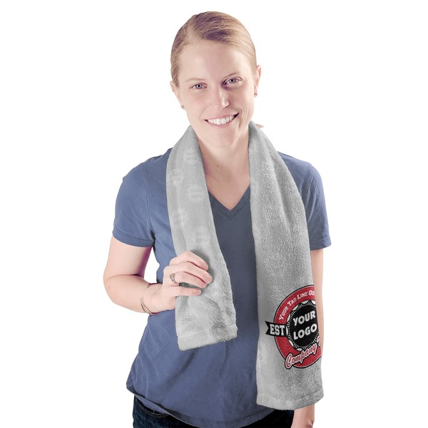 Logo & Tag Line Sport Towel - Exercise use - Model