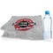 Logo & Tag Line Sports Towel Folded with Water Bottle