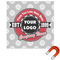Logo & Tag Line Square Car Magnet