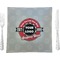 Logo & Tag Line Glass Square Lunch / Dinner Plate 9.5" - Single w/ Logos