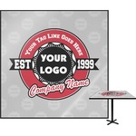 Logo & Tag Line Square Table Top w/ Logos