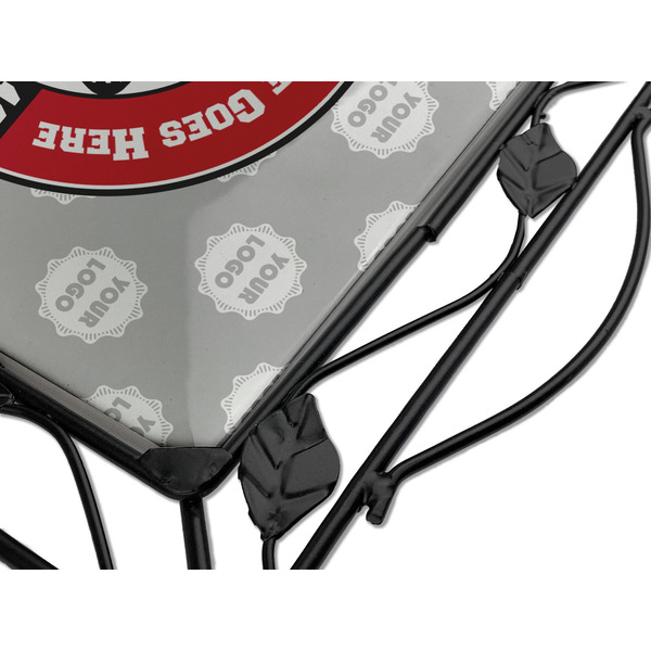 Logo & Tag Line Square Trivet - Detail