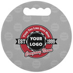 Logo & Tag Line Stadium Cushion (Round) (Personalized)