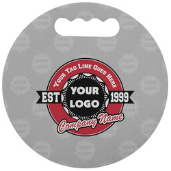 Logo & Tag Line Stadium Cushion - Round (Personalized)