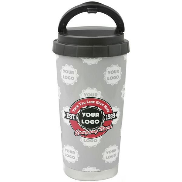 Custom Logo & Tag Line Stainless Steel Coffee Tumbler (Personalized)