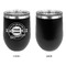 Logo & Tag Line Stainless Wine Tumblers - Black - Single Sided - Approval
