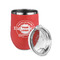 Logo & Tag Line Stainless Wine Tumblers - Coral - Single Sided - Alt View