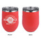 Logo & Tag Line Stainless Wine Tumblers - Coral - Single Sided - Approval
