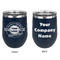 Logo & Tag Line Stainless Wine Tumblers - Navy - Double Sided - Approval