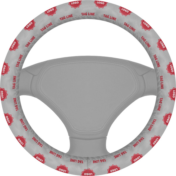 Custom Logo & Tag Line Steering Wheel Cover (Personalized)