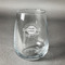 Logo & Tag Line Stemless Wine Glass - Front/Approval