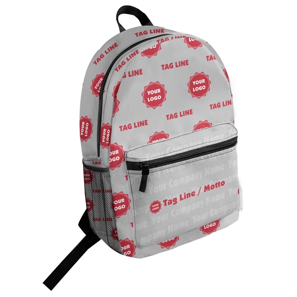Custom Logo & Tag Line Student Backpack (Personalized)