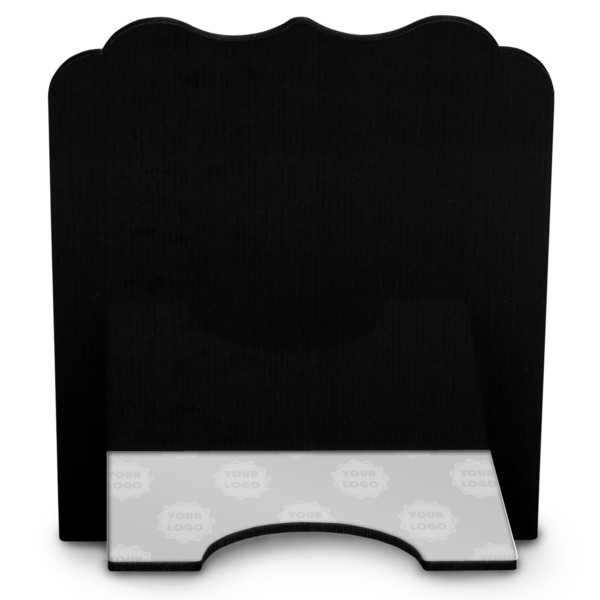 Logo & Tag Line Stylized Tablet Stand - Back