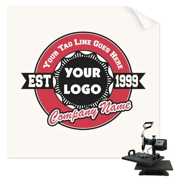 Custom Logo & Tag Line Sublimation Transfer - Baby / Toddler (Personalized)