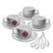 Logo & Tag Line Tea Cup - Set of 4