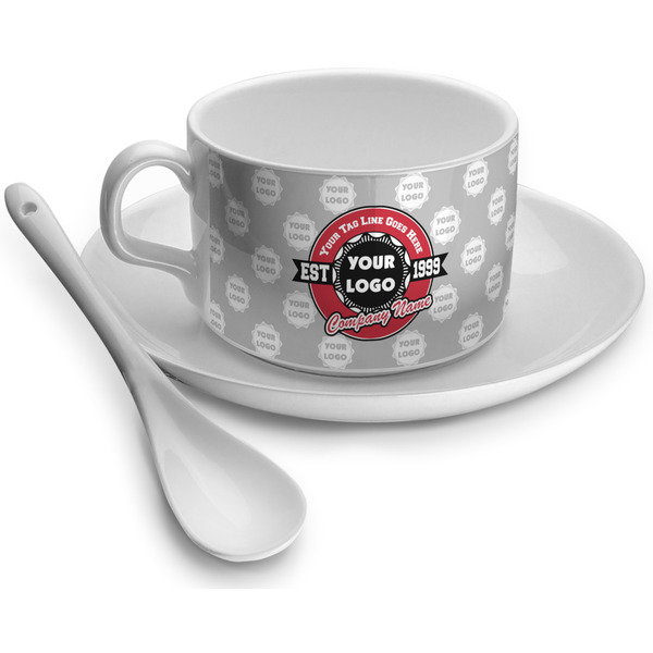 Custom Logo & Tag Line Tea Cup (Personalized)