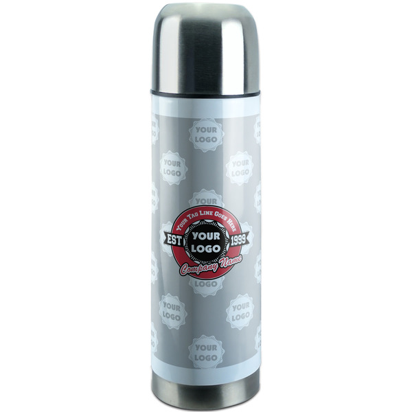 Custom Logo & Tag Line Stainless Steel Thermos (Personalized)