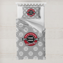 Logo & Tag Line Toddler Bedding Set - With Pillowcase (Personalized)