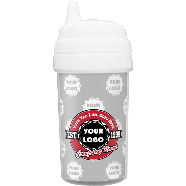 Custom Logo & Tag Line Toddler Sippy Cup (Personalized)