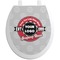 Logo & Tag Line Toilet Seat Decal - Round (Personalized)