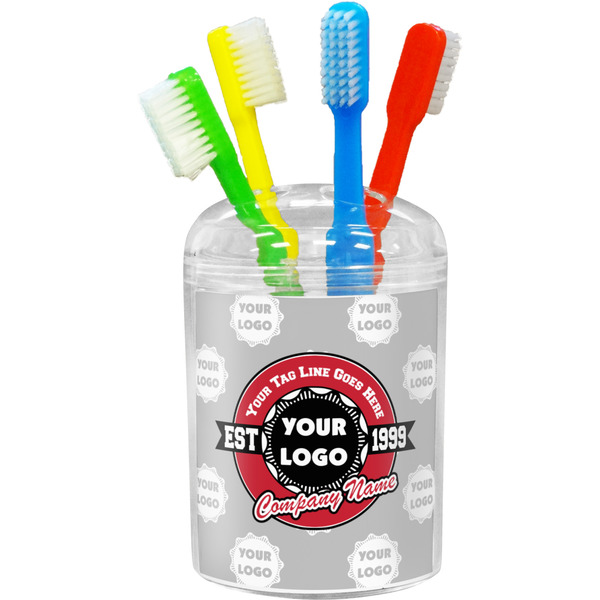 Custom Logo & Tag Line Toothbrush Holder (Personalized)
