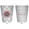 Logo & Tag Line Trash Can White - Front and Back - Apvl