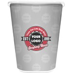 Logo & Tag Line Waste Basket w/ Logos
