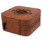 Logo & Tag Line Travel Jewelry Boxes - Leatherette - Rawhide - View from Rear