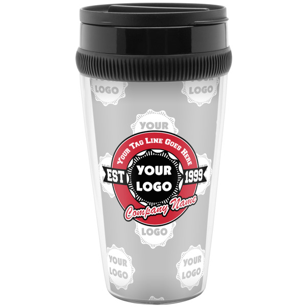Custom Logo & Tag Line Acrylic Travel Mug without Handle (Personalized)