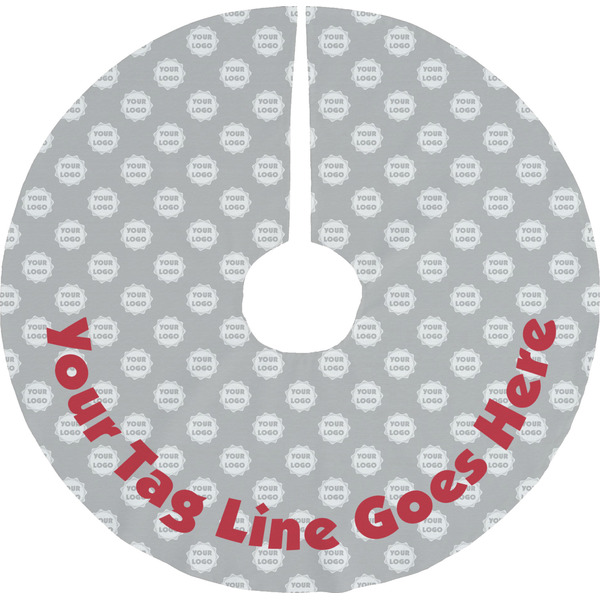 Custom Logo & Tag Line Tree Skirt (Personalized)