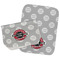 Logo & Tag Line Two Rectangle Burp Cloths - Open & Folded